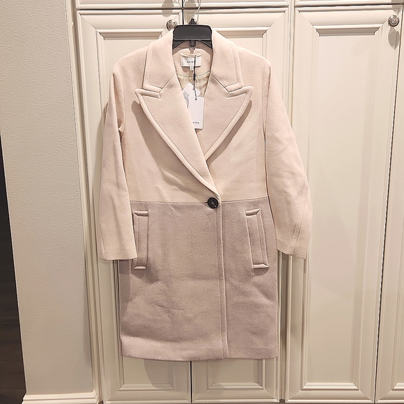 *1 Left* NWT REISS | $690 Vale Color Block, Wool Blend Coat - Picture 9 of 11